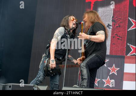 16 juin 2023 : Skid Row se produit au festival Hellfest Open Air Banque D'Images