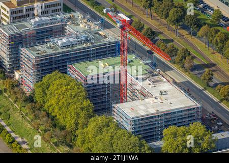 Luftbild, Stadtkrone-Ost Baustelle mit Neubau, Schüren, Dortmund, Ruhrgebiet, Rhénanie-du-Nord-Westphalie, Deutschland ACHTUNGxMINDESTHONORARx60xEURO *** vue aérienne, Stadtkrone Ost chantier avec nouveau bâtiment, Schüren, Dortmund, région de la Ruhr, Rhénanie du Nord-Westphalie, Allemagne ATTENTIONxMINESTHONORARx60xEURO crédit : Imago/Alamy Live News Banque D'Images