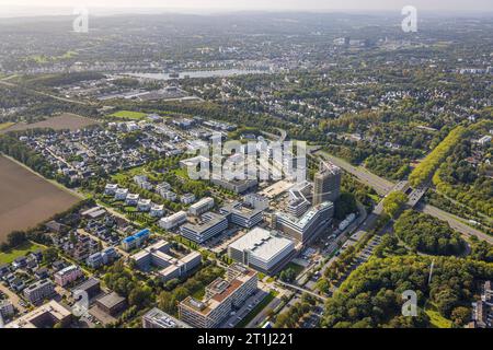 Luftbild, Stadtkrone-Ost, Baustelle mit Neubau, Direktion continentale, Schüren, Dortmund, Ruhrgebiet, Nordrhein-Westfalen, Deutschland ACHTUNGxMINDESTHONORARx60xEURO *** vue aérienne, ville couronne est, chantier avec nouveau bâtiment, direction continentale, Schüren, Dortmund, région de la Ruhr, Rhénanie du Nord-Westphalie, Allemagne ATTENTIONXMINDESTHONORARx60xEURO crédit : Imago/Alamy Live News Banque D'Images