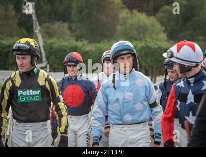 Hippodrome de Chepstow - Jump jockeys Derby 2023 Banque D'Images