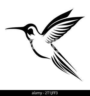 illustration de tête d'animal sauvage de colibri pour logo ou symbole Illustration de Vecteur