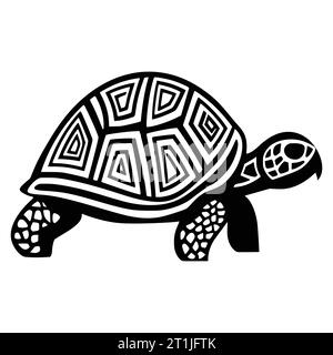 illustration de tête d'animal sauvage d'amphibie tortue pour logo ou symbole Illustration de Vecteur