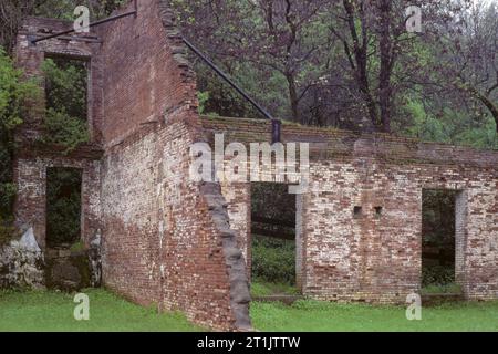 Quartier des affaires, ruines, Parc historique d'état de Shasta, Californie Banque D'Images