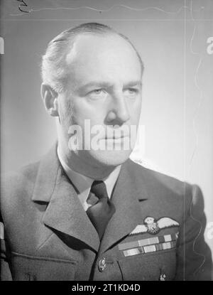 Le ministère de l'air, 1939-1945. Head and shoulders Portrait du maréchal de l'Air R S Sorley, Contrôleur de la recherche et du développement, Ministère de la production d'aéronefs ; photographié à le ministère de l'air à Londres. Banque D'Images