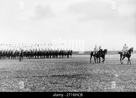 L'armée impériale allemande 1890 - 1913 La Kaiser Parade lors des manœuvres de 1905. Banque D'Images