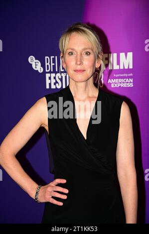 BFI Southbank, NFT1, Londres, Royaume-Uni. 14 octobre 2023. Hattie Morahan participe au Black Dog - BFI London film Festival 2023, Londres, Royaume-Uni. Crédit : Voir Li/Picture Capital/Alamy Live News Banque D'Images