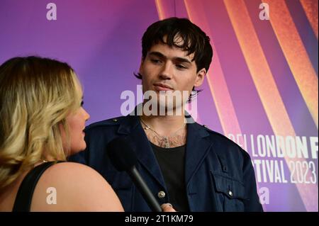 BFI Southbank, NFT1, Londres, Royaume-Uni. 14 octobre 2023. Jamie Flatters assiste au Black Dog - BFI London film Festival 2023, Londres, Royaume-Uni. Crédit : Voir Li/Picture Capital/Alamy Live News Banque D'Images