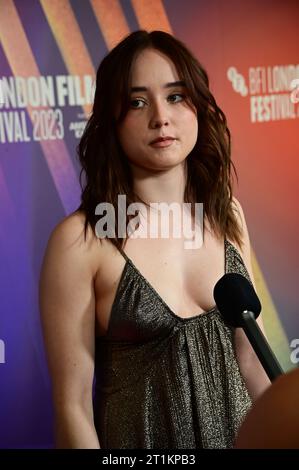 BFI Southbank, NFT1, Londres, Royaume-Uni. 14 octobre 2023. Ruby Stokes participe au Black Dog - BFI London film Festival 2023, Londres, Royaume-Uni. Crédit : Voir Li/Picture Capital/Alamy Live News Banque D'Images
