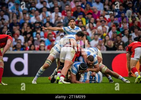 Marseille, France. 14 octobre 2023. COUPE DU MONDE DE RUGBY FRANCE 2023 match entre le pays de Galles et l'Argentine au Stade de Marseille, à Marseille, France le 14 octobre 2023. (Photo/Felipe Mondino) crédit : Agence photo indépendante/Alamy Live News Banque D'Images