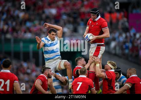 Marseille, France. 14 octobre 2023. COUPE DU MONDE DE RUGBY FRANCE 2023 match entre le pays de Galles et l'Argentine au Stade de Marseille, à Marseille, France le 14 octobre 2023. (Photo/Felipe Mondino) crédit : Agence photo indépendante/Alamy Live News Banque D'Images