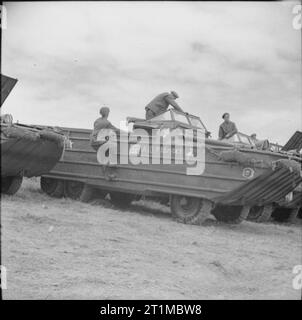 L'armée britannique dans la campagne de Normandie 1944 DUKWs, juillet 1944. Banque D'Images