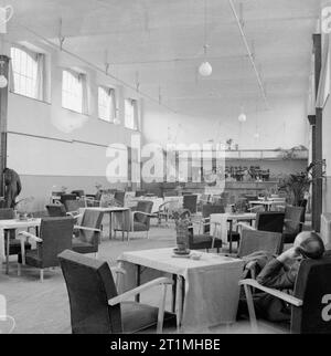 La démobilisation de l'armée britannique sur l'agent, un salon et un bar à Tournai de presse Camp. Banque D'Images