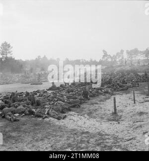 L'opération "marché Garden' (la bataille pour l'Arnhem)- 17 - 25 septembre 1944 Nijmegen et graves 17 - 20 septembre 1944 : un grand groupe de soldats allemands qui ont été faits prisonniers à Nijmegen et les environs à parachutistes américains de la 82e Division aéroportée (États-Unis). Banque D'Images