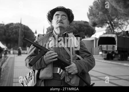 REVIVE LA foire de L'HISTOIRE, exposition d'histoire militaire de la Seconde Guerre mondiale à Ifema Madird, 14 octobre 2023, Espagne. Banque D'Images