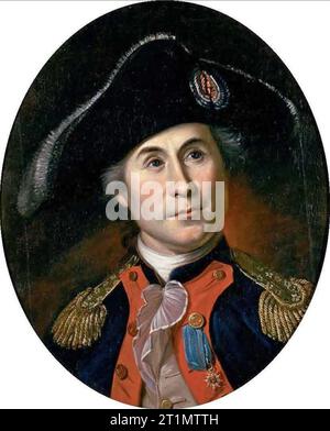 JOHN PAUL JONES (1747-1792) Capitaine de marine écossais-américain en 1781 Banque D'Images