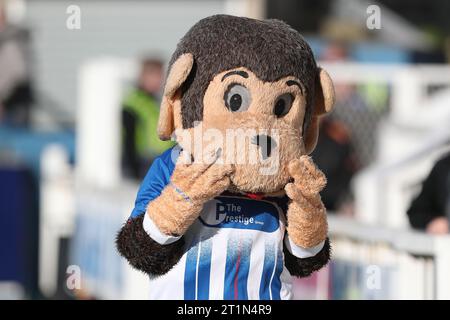 La mascotte H'Angus de Hartlepool United lors du match de la quatrième ronde de qualification de la FA Cup entre Hartlepool United et Chester à Victoria Park, Hartlepool, le samedi 14 octobre 2023. (Photo : Mark Fletcher | MI News) crédit : MI News & Sport / Alamy Live News Banque D'Images