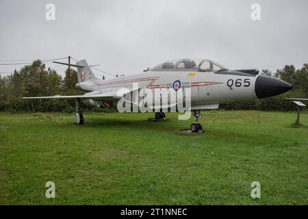Chasseur bombardier CF-101 Voodoo au Musée de l'aviation de l'Atlantique Nord à Gander, Terre-Neuve-et-Labrador, Canada Banque D'Images