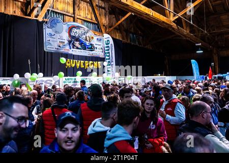 Ambert, France. 14 octobre 2023. Ambiance lors de la finale de la coupe de France des Rallyes Ambert 2023, du 12 au 14 octobre 2023 à Ambert, France - photo Damien Saulnier/DPPI crédit : DPPI Media/Alamy Live News Banque D'Images