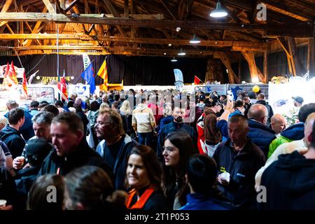 Ambert, France. 14 octobre 2023. Ambiance lors de la finale de la coupe de France des Rallyes Ambert 2023, du 12 au 14 octobre 2023 à Ambert, France - photo Damien Saulnier/DPPI crédit : DPPI Media/Alamy Live News Banque D'Images