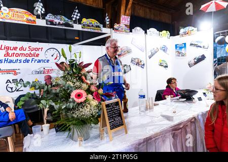 Ambert, France. 14 octobre 2023. Ambiance lors de la finale de la coupe de France des Rallyes Ambert 2023, du 12 au 14 octobre 2023 à Ambert, France - photo Damien Saulnier/DPPI crédit : DPPI Media/Alamy Live News Banque D'Images