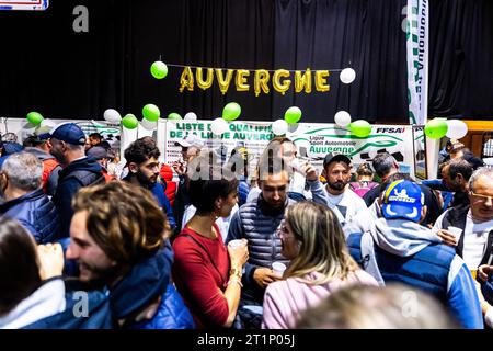 Ambert, France. 14 octobre 2023. Ambiance lors de la finale de la coupe de France des Rallyes Ambert 2023, du 12 au 14 octobre 2023 à Ambert, France - photo Damien Saulnier/DPPI crédit : DPPI Media/Alamy Live News Banque D'Images