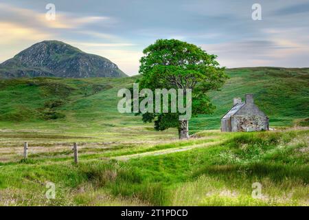 Loch Loyal est un lac d'eau douce situé dans la région d'Assynt dans le Sutherland, en Écosse. Banque D'Images