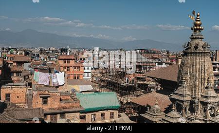 Vue sur les toits de Katmandou, Népal, Asie Banque D'Images