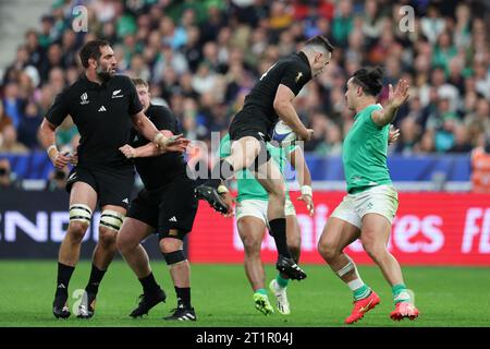 Paris, France. 15 octobre 2023. Quart de finale entre l'Irlande et la Nouvelle-Zélande de la coupe du monde de rugby 2023 en France ( crédit : Mickael Chavet/Alamy Live News Banque D'Images