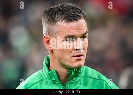 Paris, France. 14 octobre 2023. Johnny SEXTON d'Irlande lors de la coupe du monde 2023, quart de finale match de rugby à XV entre l'Irlande et la Nouvelle-Zélande le 14 octobre 2023 au Stade de France à Saint-Denis près de Paris, France crédit : Agence photo indépendante/Alamy Live News Banque D'Images