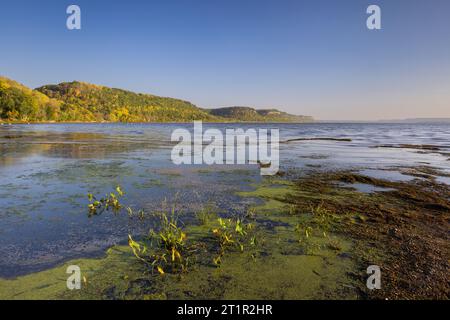 Mississippi River paysage pittoresque en automne Banque D'Images