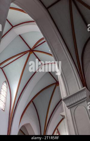 St. Intérieur de la cathédrale de Joseph, quartier OLS, Hanoi, Vietnam Banque D'Images