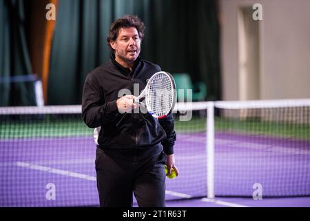 Anvers, Belgique. 15 octobre 2023. Sebastien Grosjean, capitaine de l'équipe française, est présent à l'European Open de tennis ATP, à Anvers, le dimanche 15 octobre 2023. BELGA PHOTO JASPER JACOBS crédit : Belga News Agency/Alamy Live News Banque D'Images