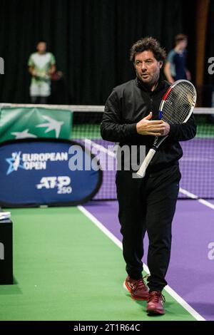 Anvers, Belgique. 15 octobre 2023. Le Français Sébastien Grosjean photographié en action lors du tournoi européen Open de tennis ATP, à Anvers, dimanche 15 octobre 2023. BELGA PHOTO JASPER JACOBS crédit : Belga News Agency/Alamy Live News Banque D'Images