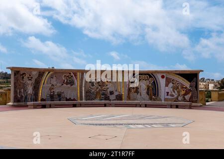 Gozo, Malte, 3 mai 2023. Le sanctuaire national Ta' Pinu est un édifice religieux catholique situé à Għarb, sur l'île de Gozo. C'est une mariale maltaise Banque D'Images