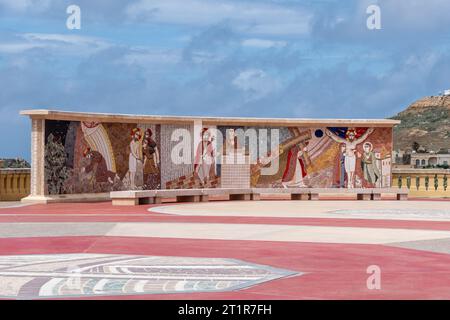 Gozo, Malte, 3 mai 2023. Le sanctuaire national Ta' Pinu est un édifice religieux catholique situé à Għarb, sur l'île de Gozo. C'est une mariale maltaise Banque D'Images