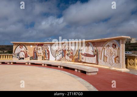 Gozo, Malte, 3 mai 2023. Le sanctuaire national Ta' Pinu est un édifice religieux catholique situé à Għarb, sur l'île de Gozo. C'est une mariale maltaise Banque D'Images