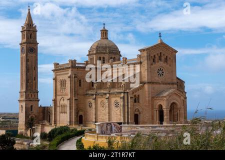 Gozo, Malte, 3 mai 2023. Le sanctuaire national Ta' Pinu est un édifice religieux catholique situé à Għarb, sur l'île de Gozo. C'est une mariale maltaise Banque D'Images