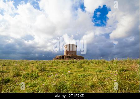 Ruines de Torre Righetti dans le parc Montecucco - Rome Italie Banque D'Images