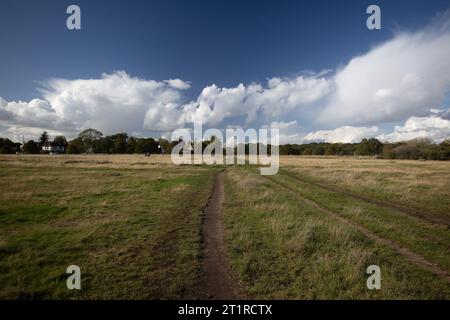 Météo d'automne sur Wimbledon Common, Londres SW19, octobre 2023 Banque D'Images