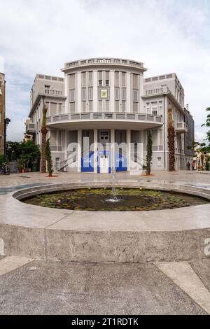 Tel Aviv, Israël - octobre 2 2023 - vue extérieure du musée Beit Ha'IR, l'ancien bâtiment de l'hôtel de ville de tel Aviv, situé sur la rue Bialik. Banque D'Images
