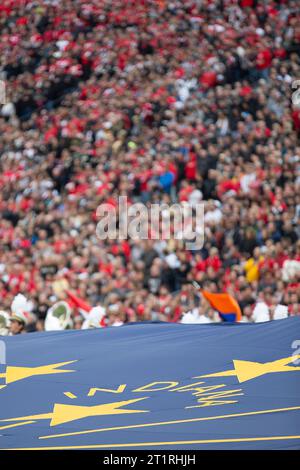 West Lafayette, Indiana, États-Unis. 14 octobre 2023. Ohio State University bat Purdue University 41-7 au Ross-Ade Stadium. (Kindell Buchanan/Alamy Live News) Banque D'Images