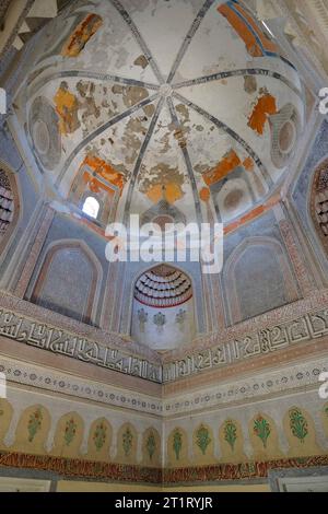 Namangan, Ouzbékistan - 15 octobre 2023 : vues du mausolée de Khoja Amin Cabri à Namangan, Ouzbékistan. Banque D'Images