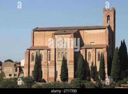 Sienne, l'une des villes les plus aimées et visitées en Toscane, Italie Banque D'Images