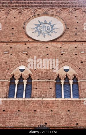 Sienne, l'une des villes les plus aimées et visitées en Toscane, Italie Banque D'Images