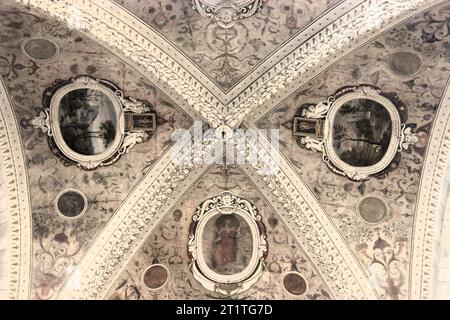 L'intérieur de la cathédrale de Sienne en Toscane, Italie centrale Banque D'Images