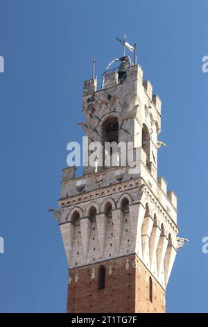 Sienne, l'une des villes les plus aimées et visitées en Toscane, Italie Banque D'Images