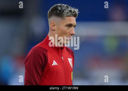 Cardiff, Royaume-Uni. 15 octobre 2023. Harry Wilson du pays de Galles arrive devant le match qualificatifs de l'UEFA Euro 2024 pays de Galles vs Croatie au Cardiff City Stadium, Cardiff, Royaume-Uni, le 15 octobre 2023 (photo Gareth Evans/News Images) à Cardiff, Royaume-Uni, le 10/15/2023. (Photo Gareth Evans/News Images/Sipa USA) crédit : SIPA USA/Alamy Live News Banque D'Images