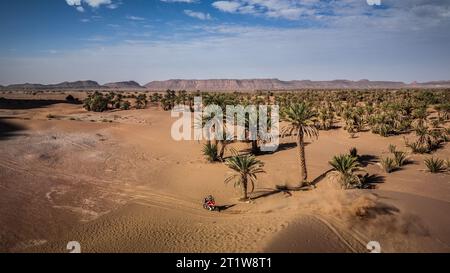 68 SCHAREINA Tosha (spa), Honda Team, Honda CRF 450 Rally, action lors de l'étape 2 du Rallye du Maroc 2023, le 15 octobre 2023 autour de Zagora, Maroc Banque D'Images