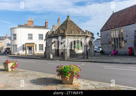 Butter Cross, Market Square, Somerton, Somerset, Angleterre, Royaume-Uni Banque D'Images