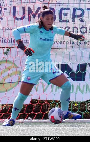 Torre Del Greco, Italie. 15 octobre 2023. Torre del Greco, Italie, 15 octobre 2023 : Rachele Baldi (24 Fiorentina) lors du match de Serie A féminin Pomigliano contre Fiorentina match entre Pomigliano et Fiorentina au Stadio Liguori le 15 octobre 2023 à Torre del Greco, Italie (Foto Mosca/SPP) crédit : SPP Sport Press photo. /Alamy Live News Banque D'Images